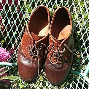 Leather Saddle shoes